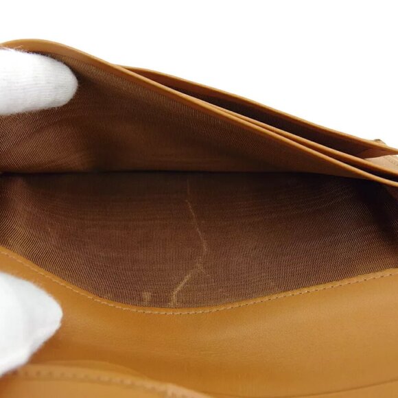 CELINE length wallet macadam beige PVC ?~ leather Authentic Used - Picture 9 of 9